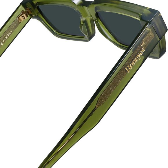 Non Polarized Acetate Sunglasses RY-A02 148mm Frame with UV Protection Impact Re - Picture 7 of 7